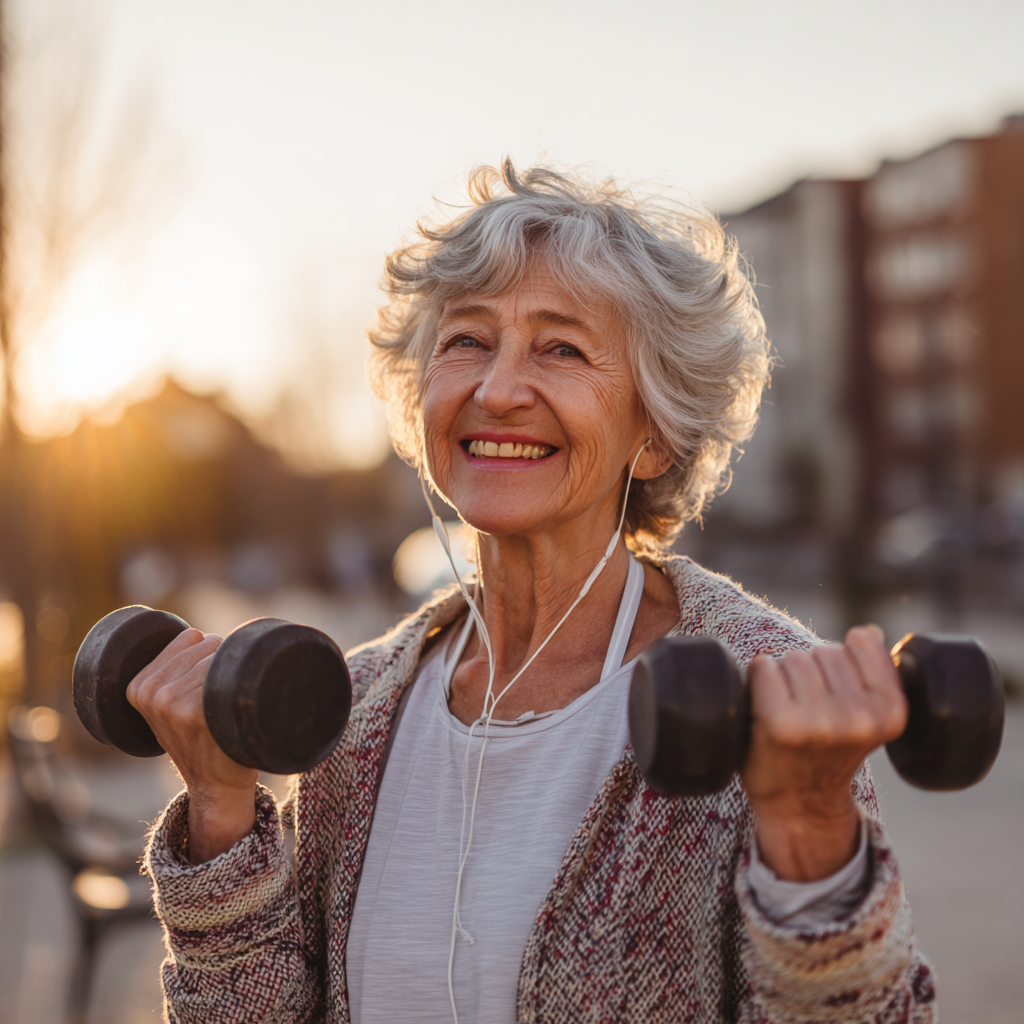 Літня європейська пара разом виконує спеціальні вправи для суглобів під керівництвом інструктора в сучасному реабілітаційному центрі